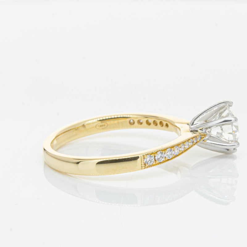 18ct Yellow Gold 1.00ct Diamond Zenith Ring-Ring-Walker & Hall