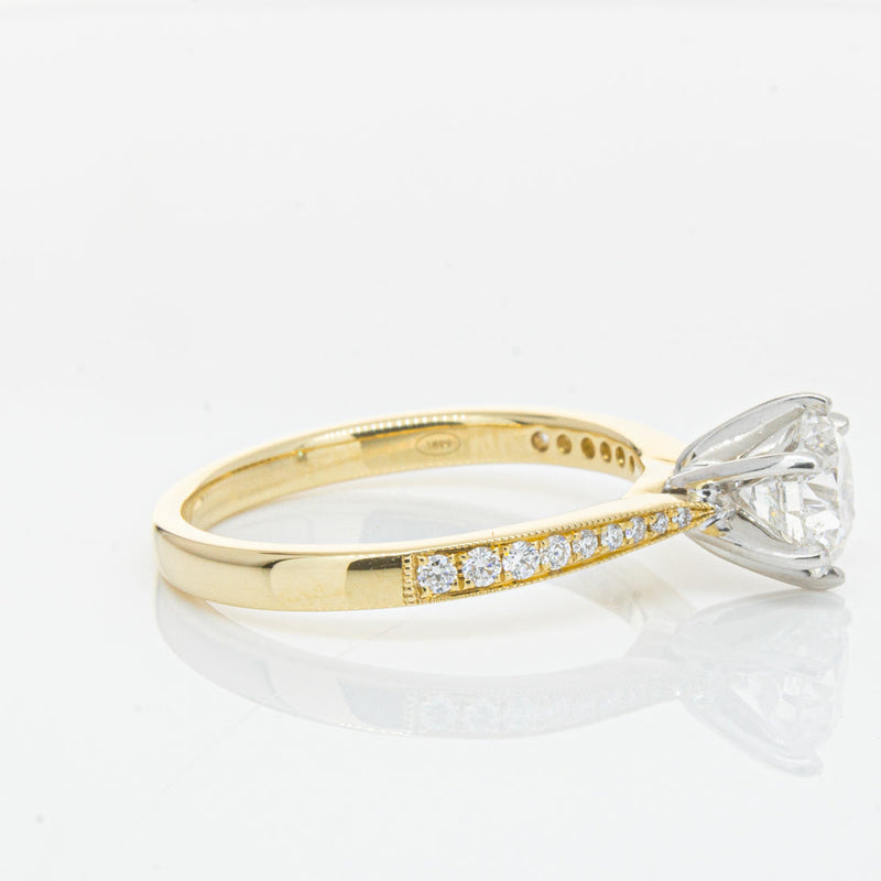 18ct Yellow Gold 1.00ct Diamond Zenith Ring-Ring-Walker & Hall