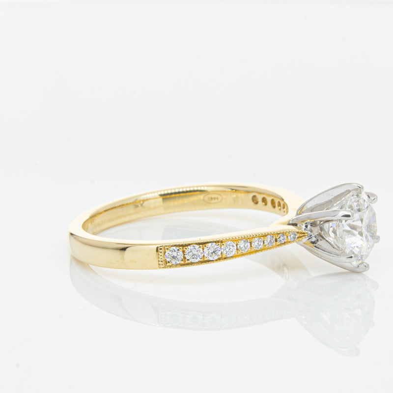 18ct Yellow Gold 1.00ct Diamond Zenith Ring-Ring-Walker & Hall