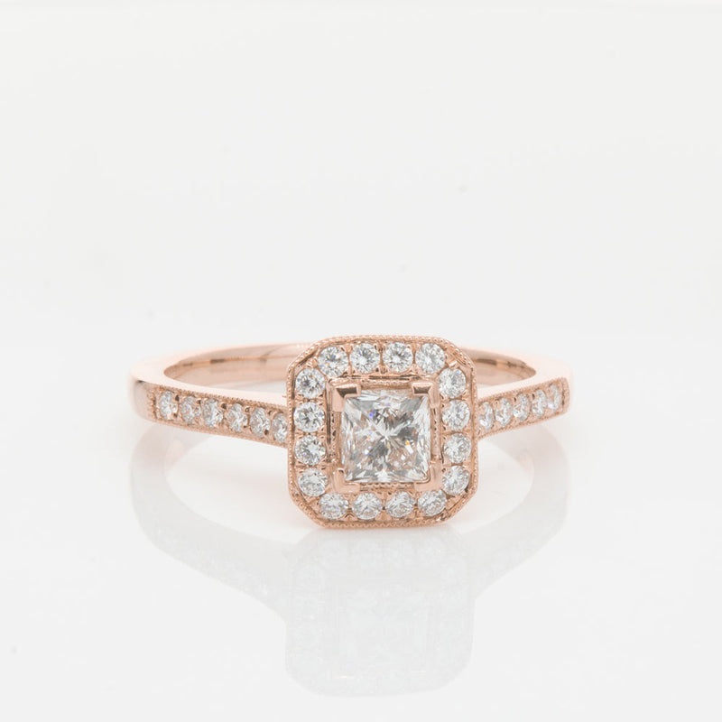 18ct Rose Gold .40ct Diamond Mandalay Ring-Ring-Walker & Hall