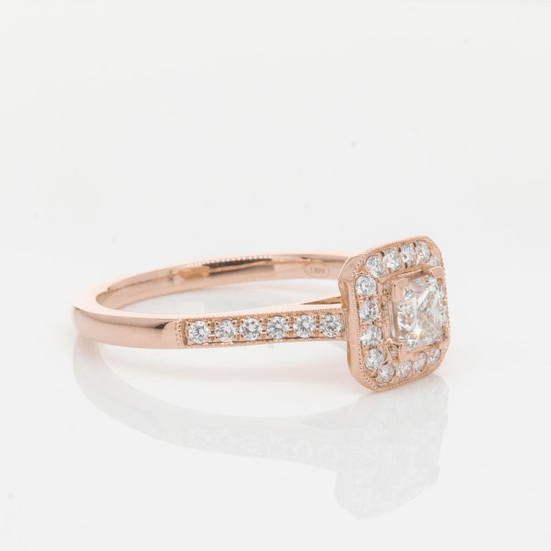 18ct Rose Gold .40ct Diamond Mandalay Ring-Ring-Walker & Hall