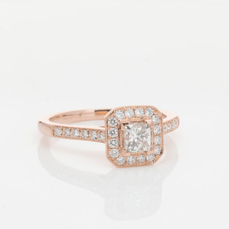 18ct Rose Gold .40ct Diamond Mandalay Ring-Ring-Walker & Hall