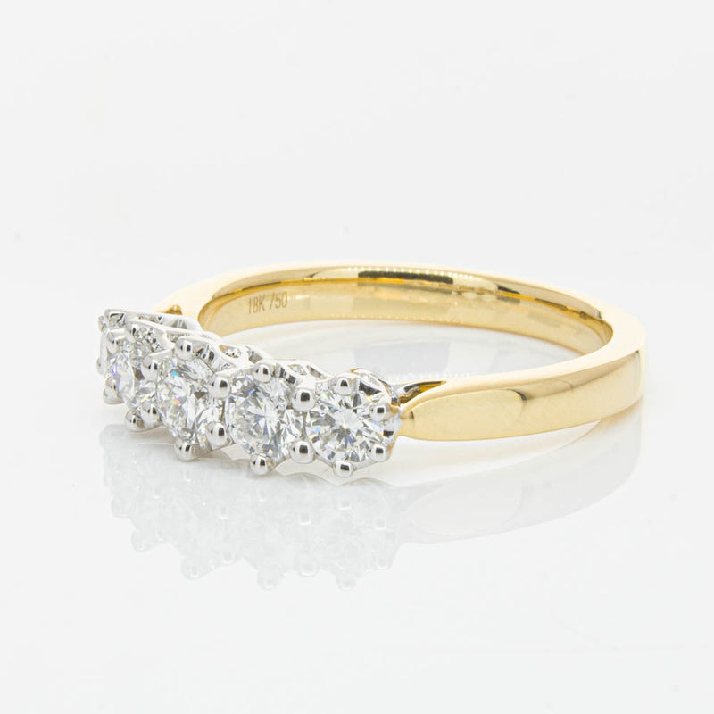 18ct Yellow Gold Diamond Monarch Ring-Ring-Walker & Hall