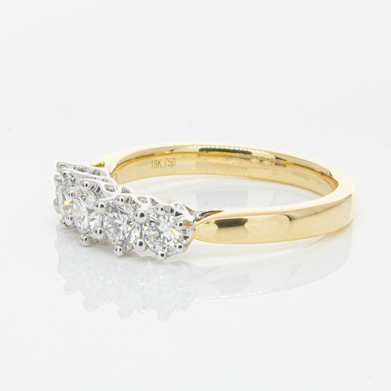 18ct Yellow Gold Diamond Monarch Ring-Ring-Walker & Hall