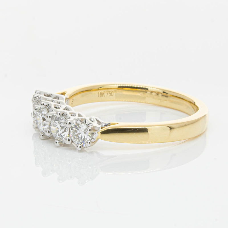 18ct Yellow Gold Diamond Monarch Ring-Ring-Walker & Hall