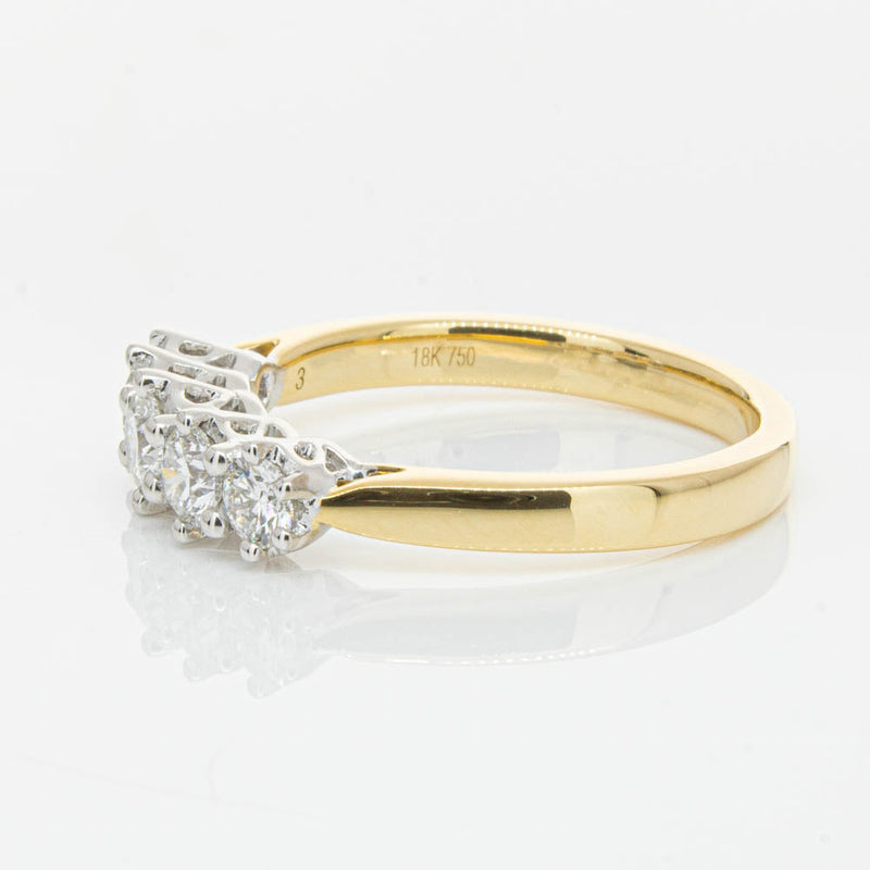 18ct Yellow Gold Diamond Monarch Ring-Ring-Walker & Hall