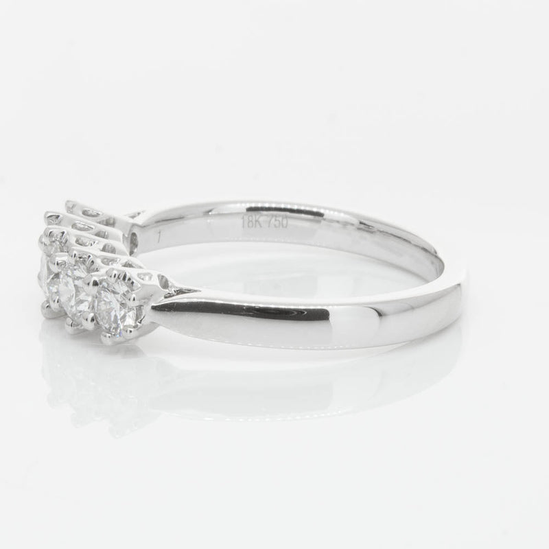 18ct White Gold Diamond Monarch Ring-Ring-Walker & Hall