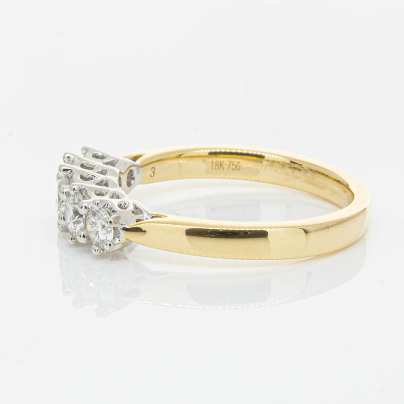 18ct Yellow Gold Diamond Monarch Ring-Ring-Walker & Hall