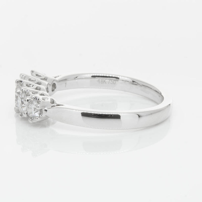 18ct White Gold Diamond Monarch Ring-Ring-Walker & Hall