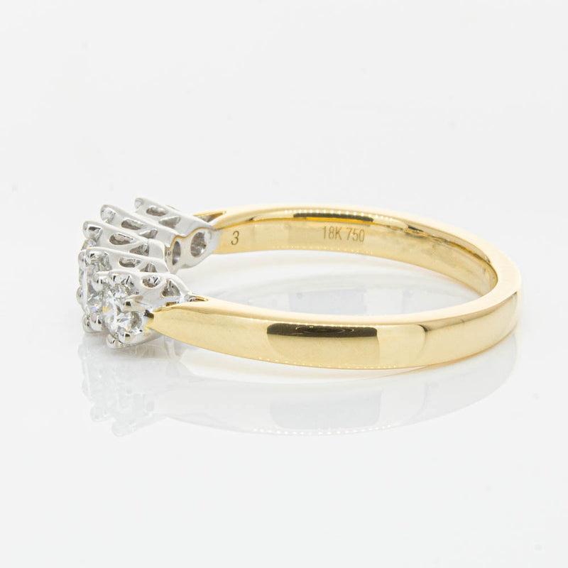 18ct Yellow Gold Diamond Monarch Ring-Ring-Walker & Hall