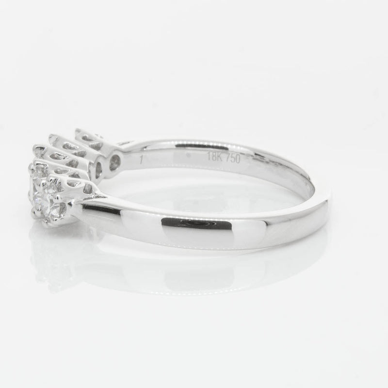 18ct White Gold Diamond Monarch Ring-Ring-Walker & Hall
