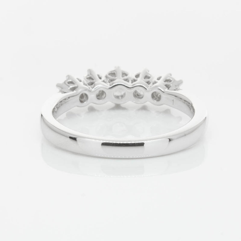 18ct White Gold Diamond Monarch Ring-Ring-Walker & Hall