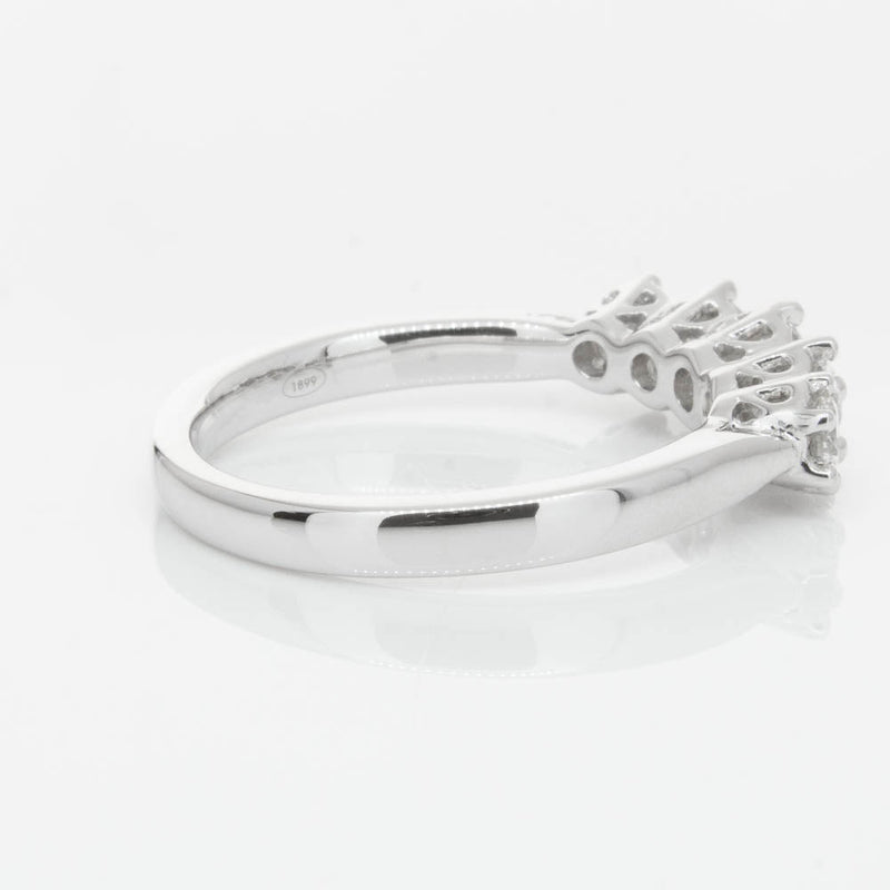 18ct White Gold Diamond Monarch Ring-Ring-Walker & Hall