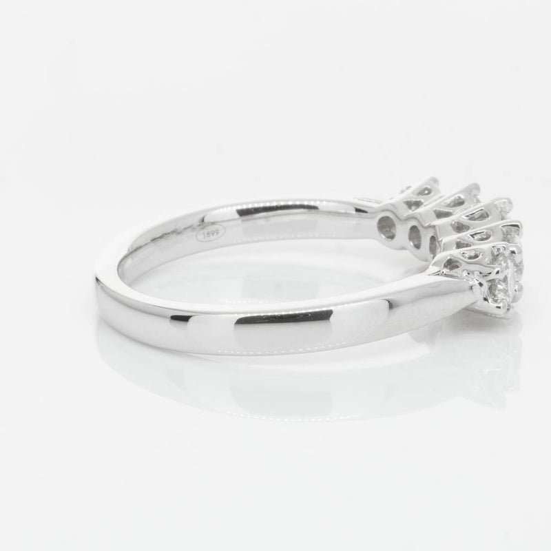18ct White Gold Diamond Monarch Ring-Ring-Walker & Hall