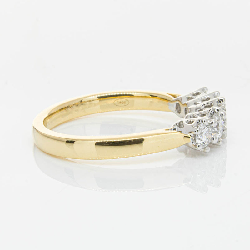 18ct Yellow Gold Diamond Monarch Ring-Ring-Walker & Hall