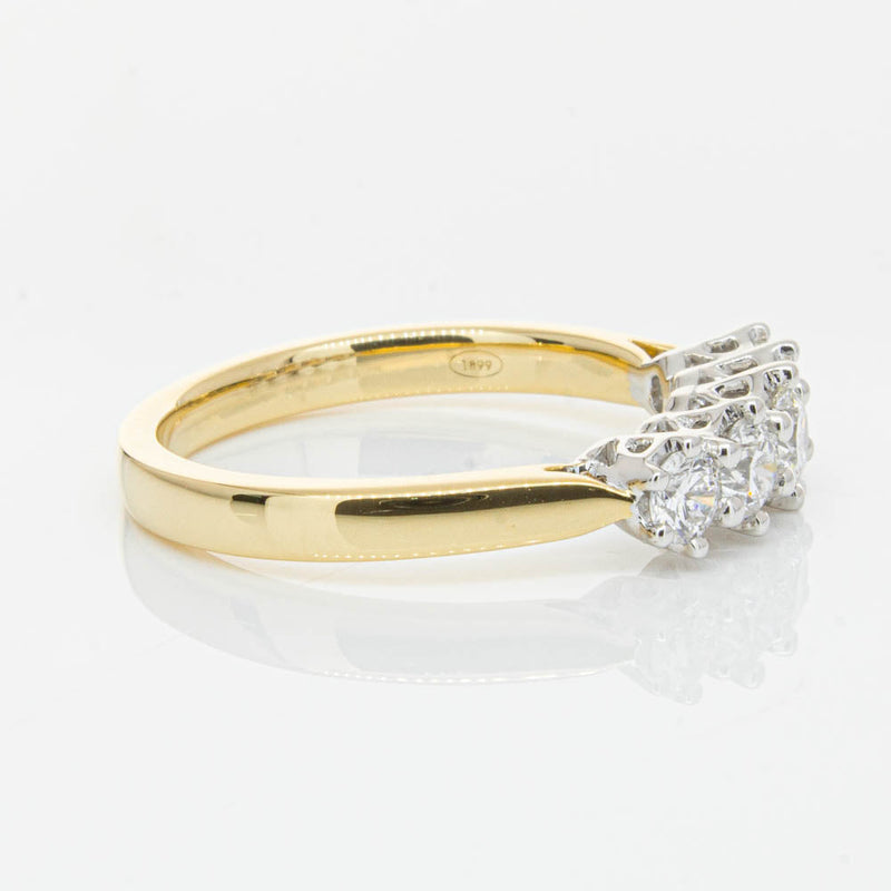 18ct Yellow Gold Diamond Monarch Ring-Ring-Walker & Hall