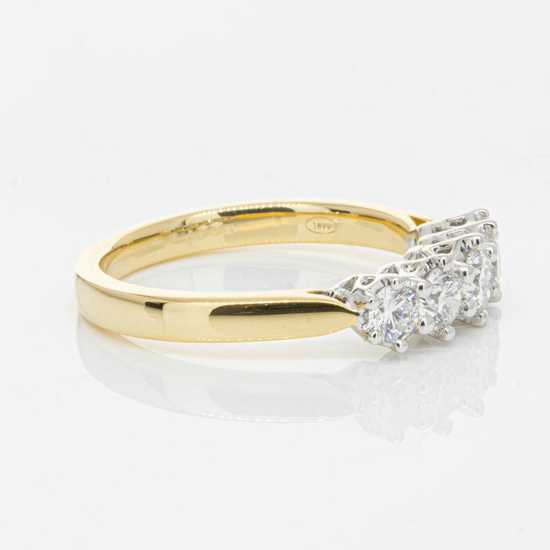 18ct Yellow Gold Diamond Monarch Ring-Ring-Walker & Hall