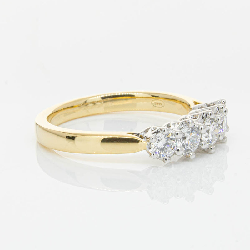 18ct Yellow Gold Diamond Monarch Ring-Ring-Walker & Hall