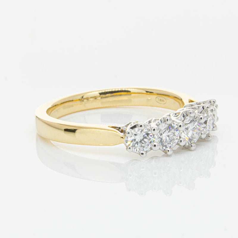 18ct Yellow Gold Diamond Monarch Ring-Ring-Walker & Hall