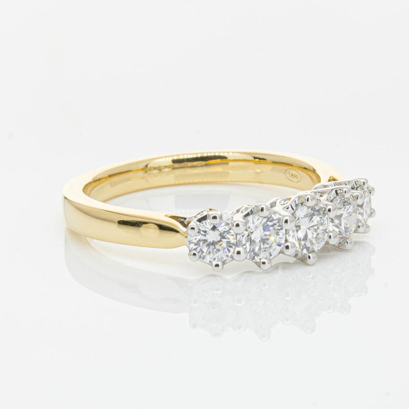 18ct Yellow Gold Diamond Monarch Ring-Ring-Walker & Hall