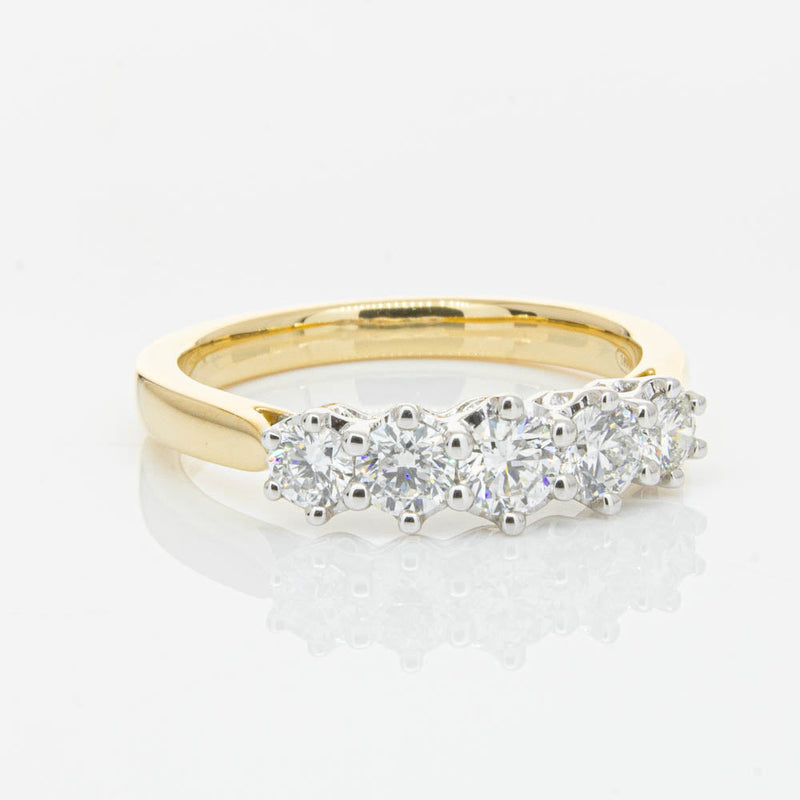 18ct Yellow Gold Diamond Monarch Ring-Ring-Walker & Hall