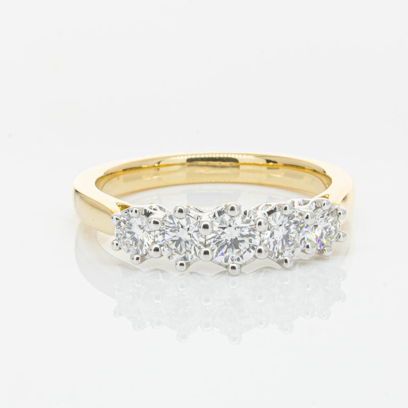 18ct Yellow Gold Diamond Monarch Ring-Ring-Walker & Hall
