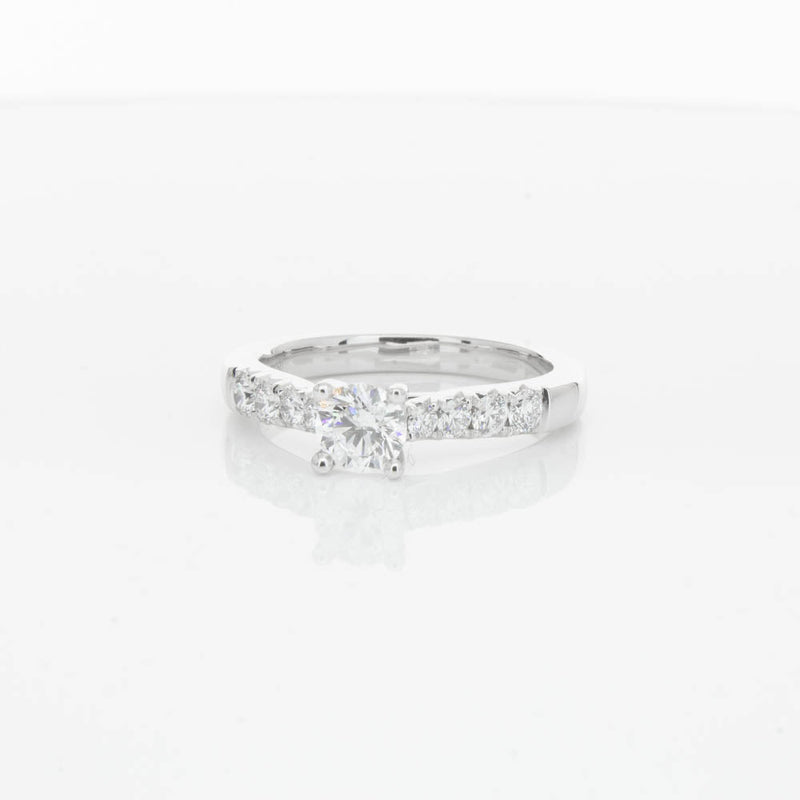 18ct White Gold .50ct Diamond Phoenix Ring-Ring-Walker & Hall