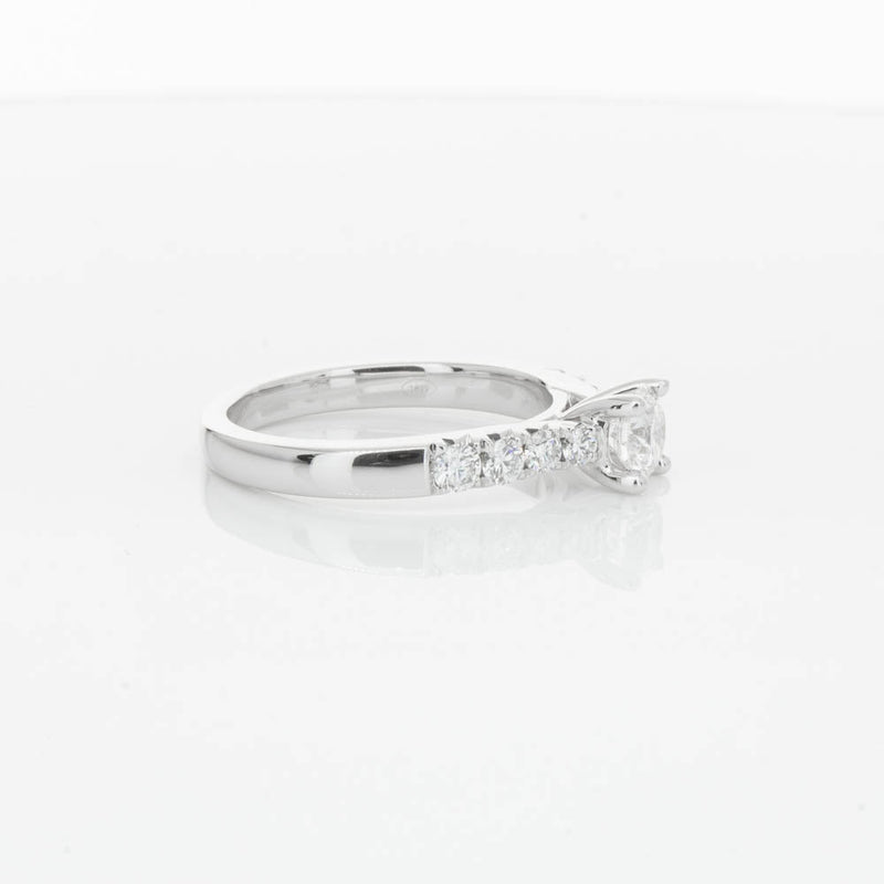 18ct White Gold .50ct Diamond Phoenix Ring-Ring-Walker & Hall