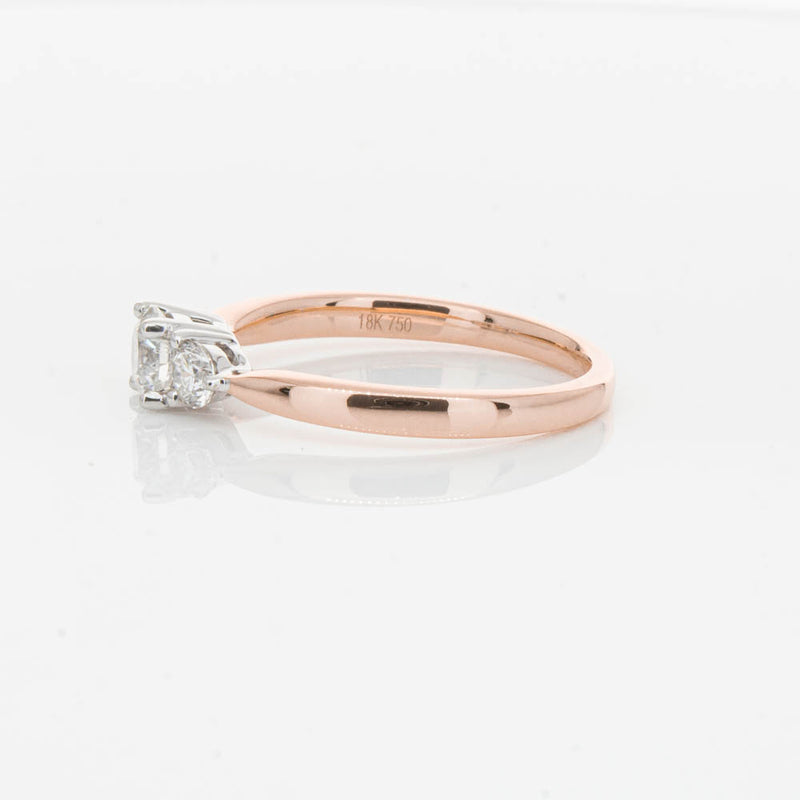 18ct Rose Gold .42ct Diamond Elysian Ring-Ring-Walker & Hall