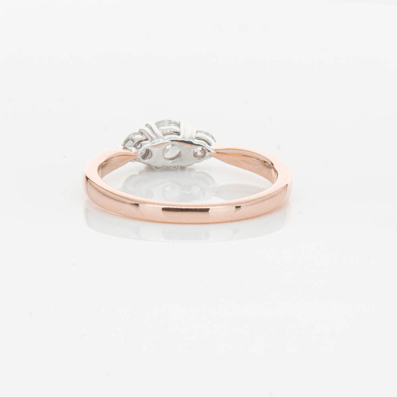 18ct Rose Gold .42ct Diamond Elysian Ring-Ring-Walker & Hall