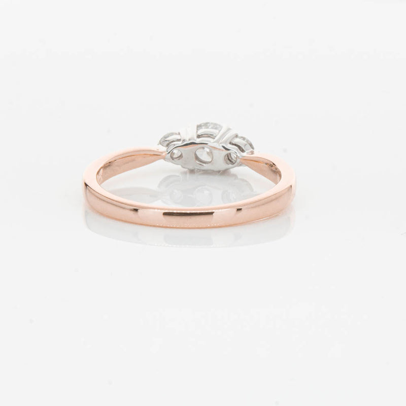 18ct Rose Gold .42ct Diamond Elysian Ring-Ring-Walker & Hall