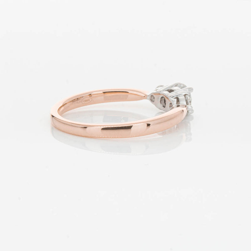 18ct Rose Gold .42ct Diamond Elysian Ring-Ring-Walker & Hall