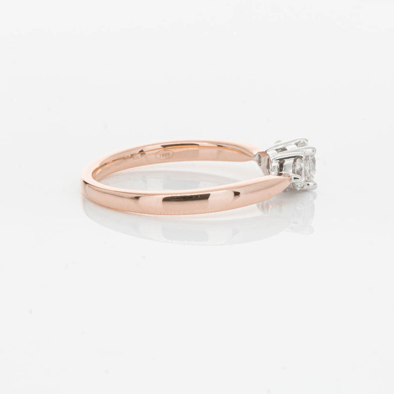 18ct Rose Gold .42ct Diamond Elysian Ring-Ring-Walker & Hall