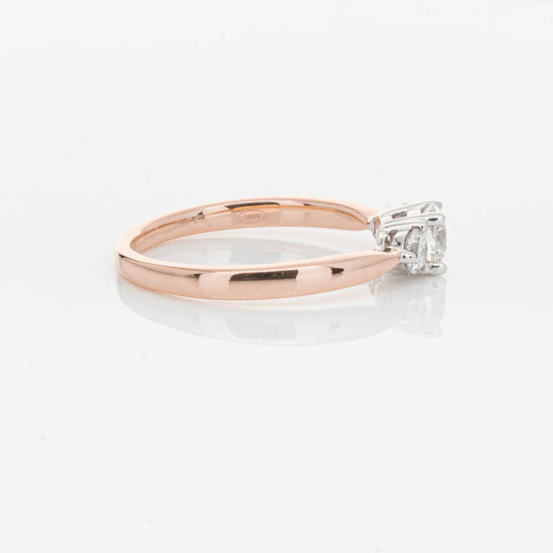 18ct Rose Gold .42ct Diamond Elysian Ring-Ring-Walker & Hall