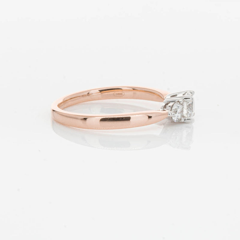 18ct Rose Gold .42ct Diamond Elysian Ring-Ring-Walker & Hall