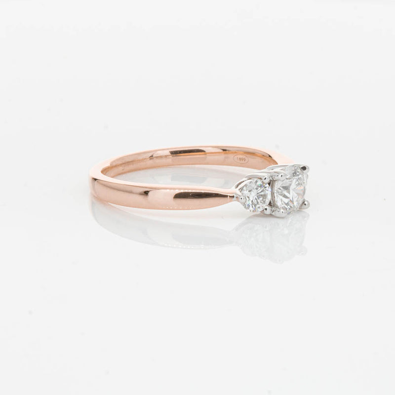 18ct Rose Gold .42ct Diamond Elysian Ring-Ring-Walker & Hall