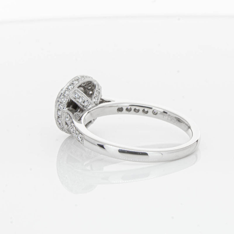Platinum Black Diamond Ring-Ring-Walker & Hall