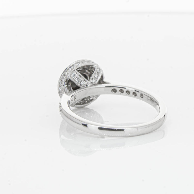 Platinum Black Diamond Ring-Ring-Walker & Hall