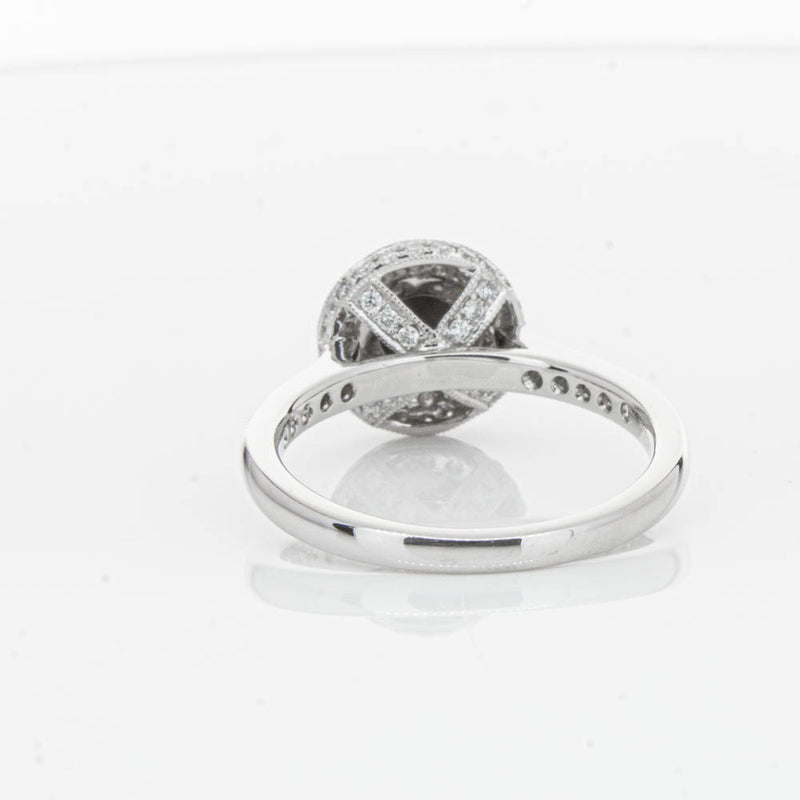 Platinum Black Diamond Ring-Ring-Walker & Hall