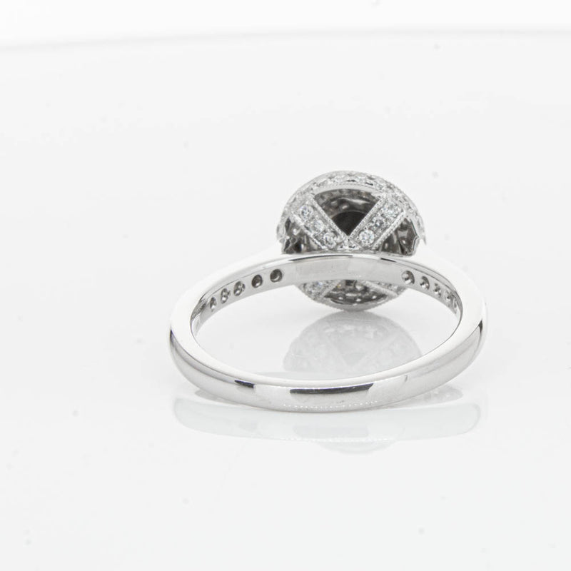 Platinum Black Diamond Ring-Ring-Walker & Hall