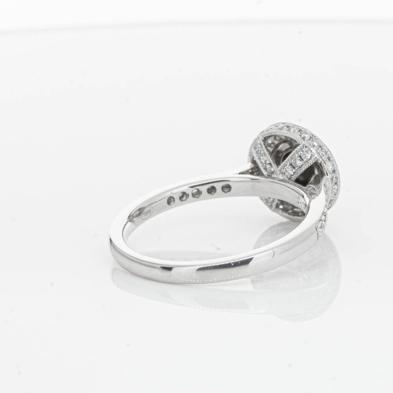 Platinum Black Diamond Ring-Ring-Walker & Hall