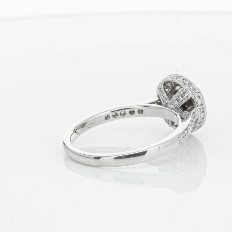 Platinum Black Diamond Ring-Ring-Walker & Hall