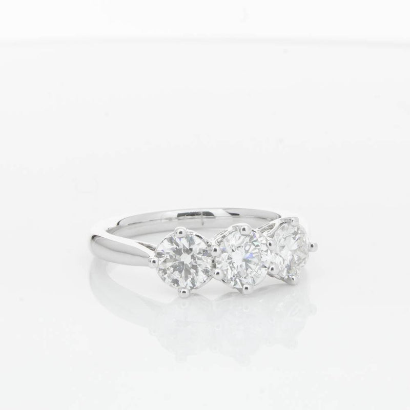 18ct White Gold 1.51ct Diamond Coronado Ring-Ring-Walker & Hall