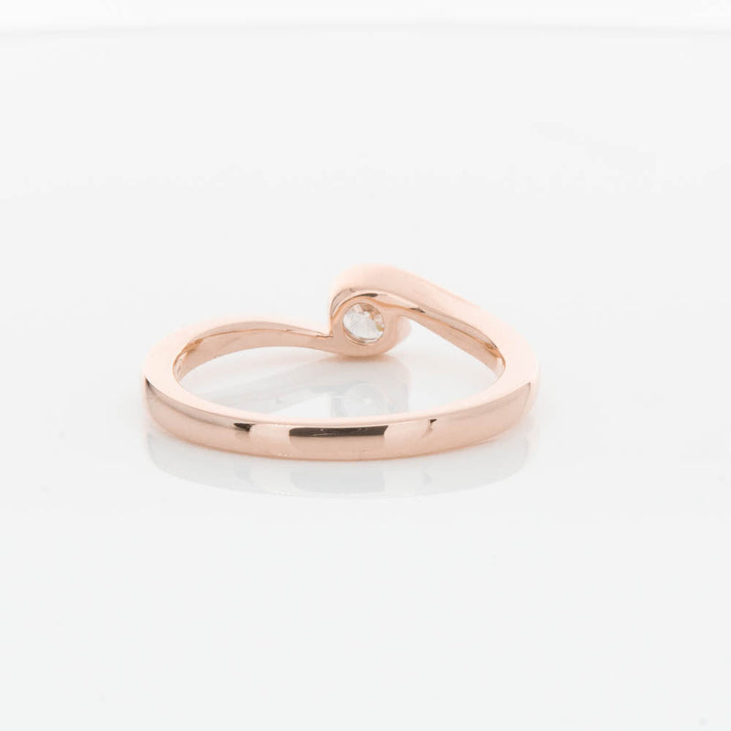 18ct Rose Gold .30ct Diamond Embrace Ring-Ring-Walker & Hall