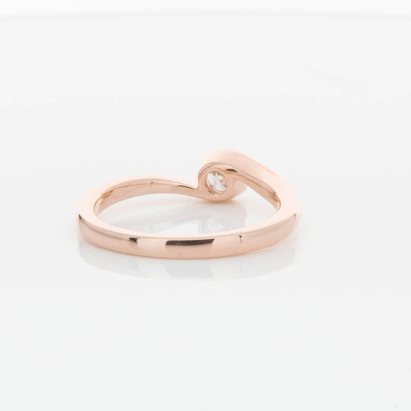 18ct Rose Gold .30ct Diamond Embrace Ring-Ring-Walker & Hall