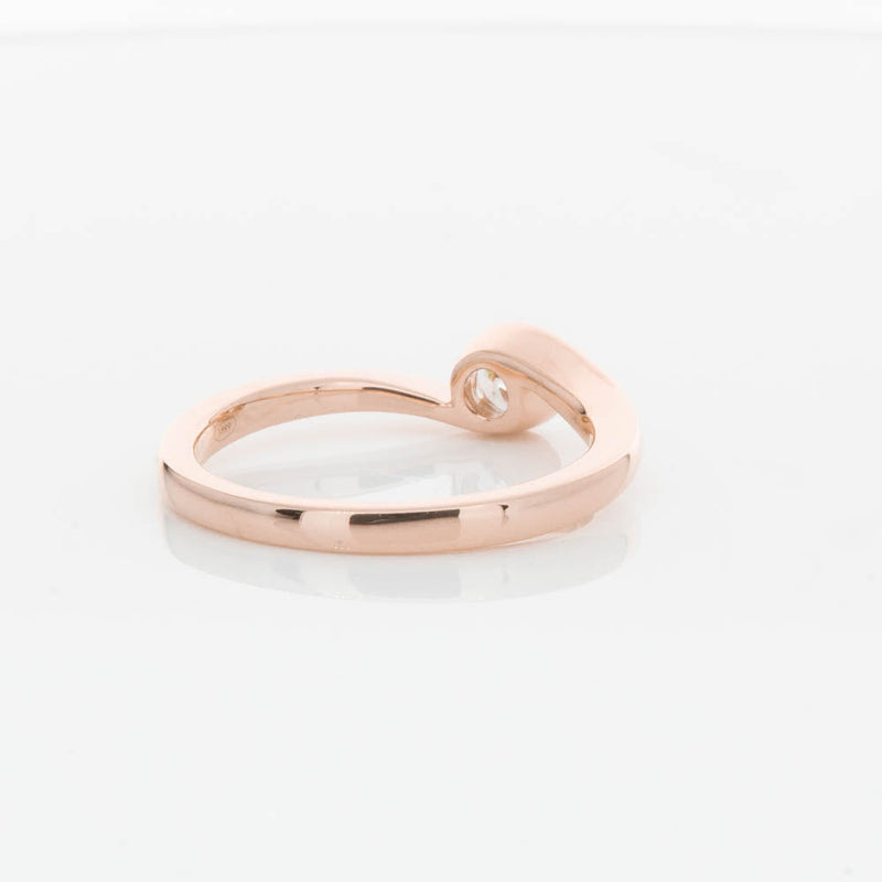 18ct Rose Gold .30ct Diamond Embrace Ring-Ring-Walker & Hall