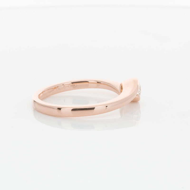 18ct Rose Gold .30ct Diamond Embrace Ring-Ring-Walker & Hall