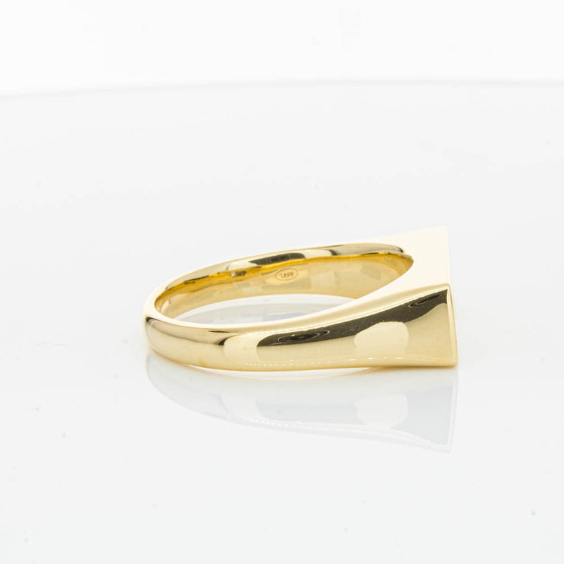 18ct Yellow Gold Diamond Signet Ring-Ring-Walker & Hall