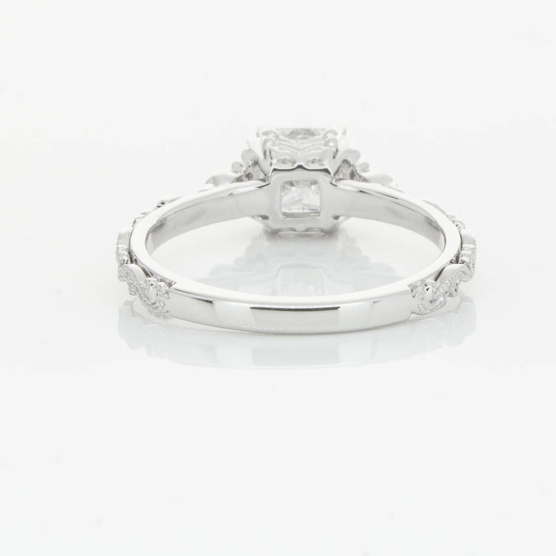 18ct White Gold Princess Cut Diamond Romanov Ring-Ring-Walker & Hall