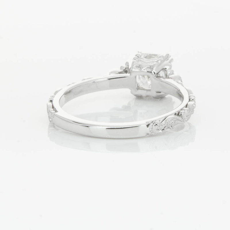 18ct White Gold Princess Cut Diamond Romanov Ring-Ring-Walker & Hall